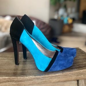 BCBG Color Block Heels 8